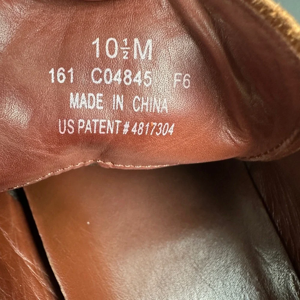 Cole Haan Nike Air Brown Leather Oxford Shoes Mens Dress Casual Lace Up 10.5